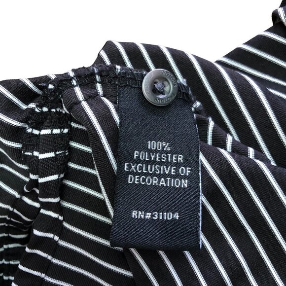 Pro Tour Polo Style Golf Shirt Size XXL Black and White Stripe EUC - Picture 8 of 8